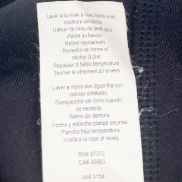 Alo Yoga Women's Navy Blue Gray High Waisted Workout Athletic Leggings Size S - Picture 4 of 4